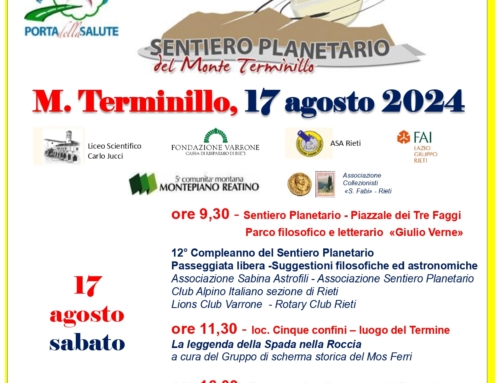 Celebrazione del 12° Compleanno del Sentiero Planetario il 17 agosto 2024